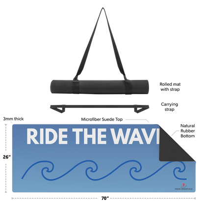 Train Essentials Ride the Waves Yoga Mat - Train Essentials 6